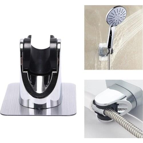 1pcs Bathroom Shower Head Holder Adjust No Drilling Bracket Mount Attachable Sticker