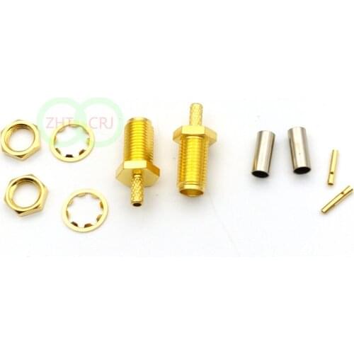 1000pcs SMA Female Crimp Connector for Coaxial RG174 RG178 RG316 LMR100 Cable