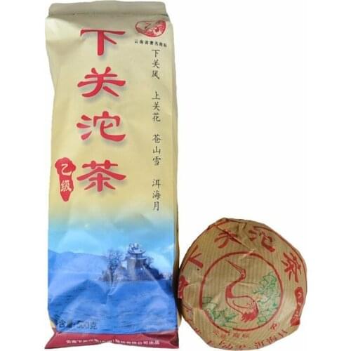 2007 Class B YI JI Raw Pur-erh Xiaguan Shen Green Tuo 500g
