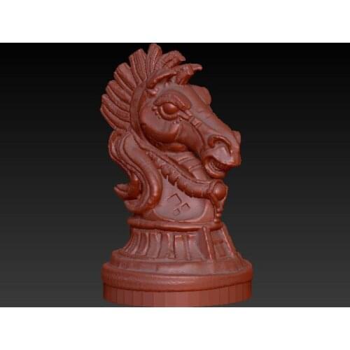 3D model for cnc or 3D printers in STL file format -horse head bust