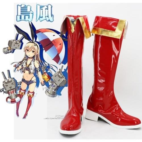 Anime Kantai Collection shimakaze Cosplay boots shoes custom-made