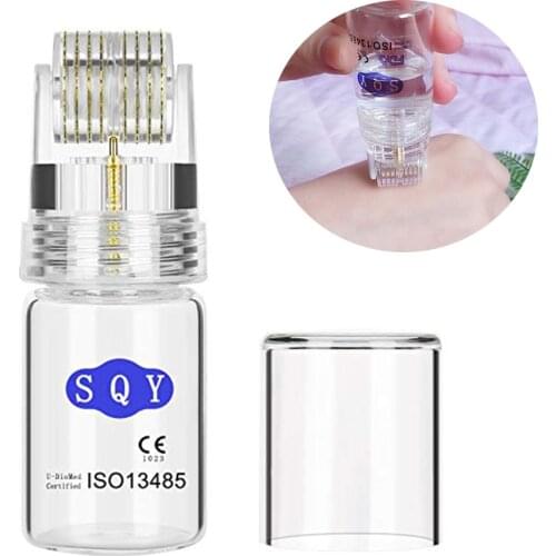 Automatic Derma Roller for Face - Upgraded Cosmetic Needling Instrument for Acne, Scars, Skin Aging, 192 Titanium Micro Needle
