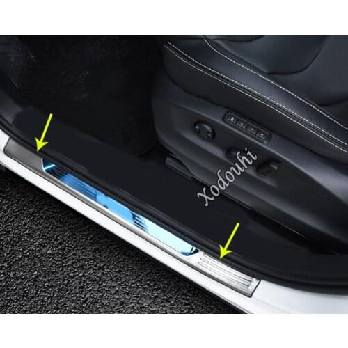 Car Sticker Trim Stainless Steel Pedal Door Sill Scuff Plate Exterior Built Threshold Parts For Skoda Kodiaq 2017 2018 2019 2020