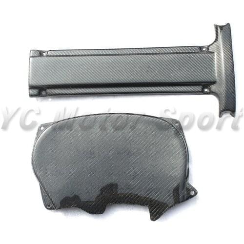 Car Accessories Carbon Fiber Belt Cover & Plug Cover Fit For 1996-2005 EVO 4 5 6 Plug Cover with Engine Cam Cover