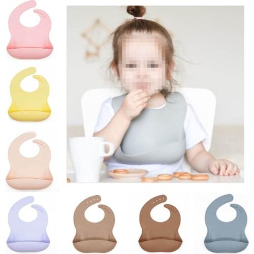 Fashion of the silicone Pettoral Waterproof Bavaglino Solid Infant Bandana Neonatal Nutrition Bavaglini Burp Panno Sbavando