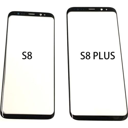 Black Front Outer Glass Lens For Samsung Galaxy S8/S8Plus/S9/S9PLUS/S10/S10PLUS/S20/S20PLUS/S20Ultra/S7Edge Replacement Part