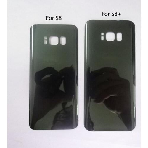 For Samsung Galaxy s8 G950 / S8+ S8 Plus G955 G955F s8plus Rear Panel Glass Battery Back Cover Housing Case + Adhesive with logo