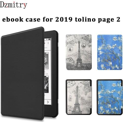 Dzmitry Flip Pu Leather E-Book Cover For Tolino Page 2 2019 6 Inch E-Reader