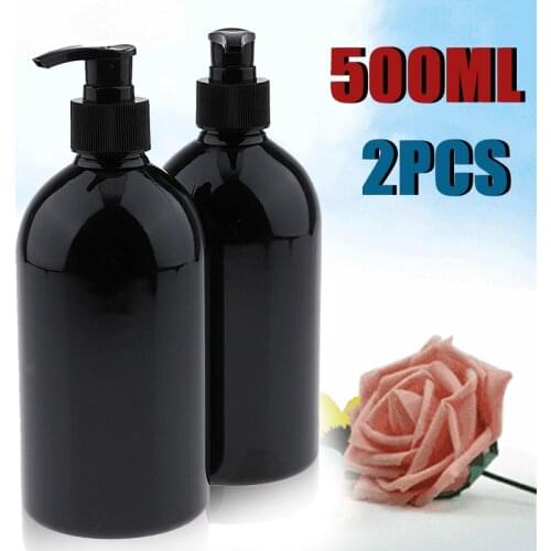 2pcs 500mL Lotion Bottle Pump Empty Bottles Shampoo Container Soap Mousses Liquid Dispenser Foam Bottles Froth Refillable