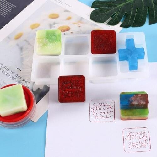 English Seal Epoxy Resin Mold Jewelry Casting Silicone Mould DIY Crafts Aromatherapy Plaster Making Tool