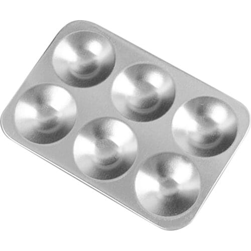 Painting Model Mixing Color Tray Kits Paint Palette 6-Slot Round 5.31inch