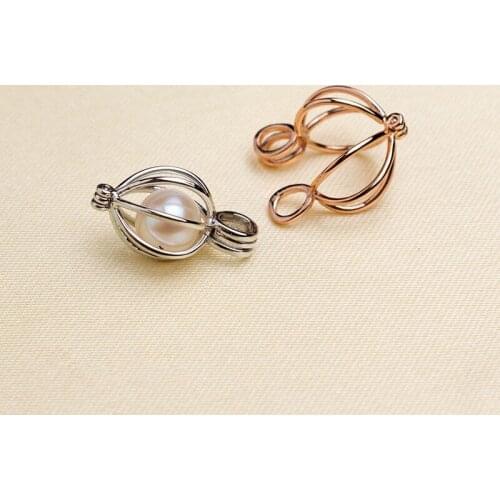 Hot Cage Pendant Mountings, Pendant Findings, Pendant Settings Jewelry Fittings Women Accessories for Pearls Beads Stones