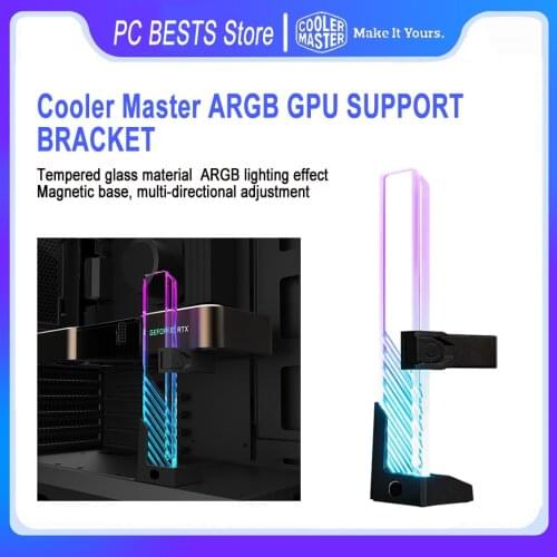 Cooler Master ARGB GPU SUPPORT BRACKET 5V/3PIN ARGB Tempered glass graphics card magnetic bracket Height adjustable