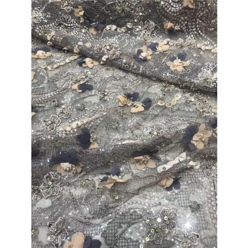 Best selling Emerald african High quality french lace fabric with beads L-218688 African lace fabric