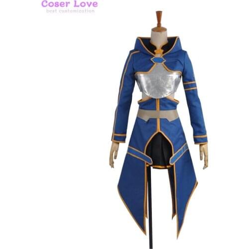 Sword Art Online 2 Ghost Bullet Silica Blue Anime Cosplay Costume Halloween Christmas Costume