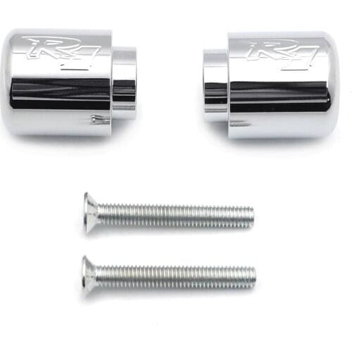 Aftermarket free shipping accessories Hand Bar Ends For Yamaha YZF-R1 YZFR1 R1 1998-2013 YZF-R6 YZFR6 R6 2006-2007 CHROMED