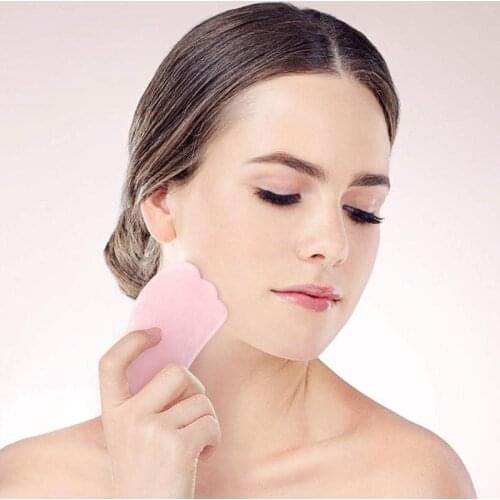 Natural Jade Crystal Scraping Board Face Lifting Wrinkles Skin Care Physiotherapy Meridian Relaxation Spa Salon Acupoint Massage