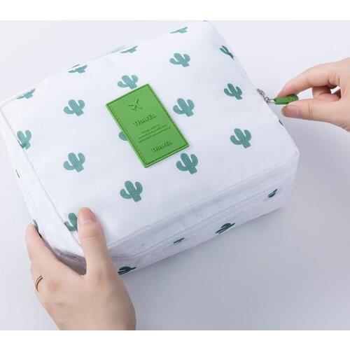 Portable Travel Makeup Bag Wash Bag Waterproof Toiletry Cosmetic Storage Bag Square Large Capacity Make up Bag for Men Women