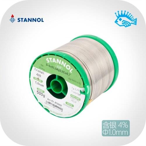 German imported STANNOL lead-free 3.8% silver solder wire 5 core 1.0mm fever audio super WBT