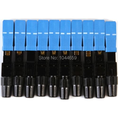 SC Optic Fiber Quick Connector Multimode SC Single FTTH Mode UPC Fast Connector SC 10pcs/lot