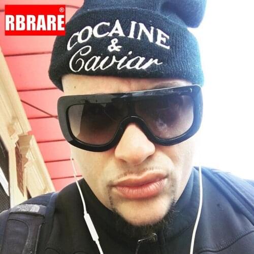 RBRARE Siamese Oversized Sunglasses Women 2021 Luxury Brand Sun Glasses For Men/Women Vintage Sunglasses Women Oculos Feminino