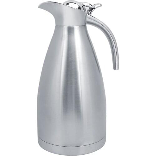 2L Stainless Steel Household Outdoor Press Type Switch Coffee Bottle Vacuum Insulated Thermal Jug Vacuum Insulation