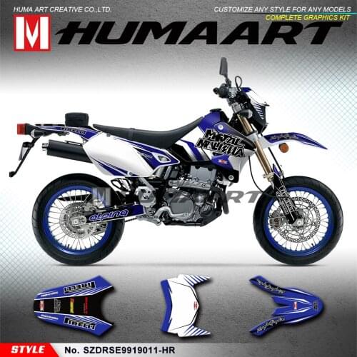 HUMAART Vinyl Decals Off-road Stickers for DRZ400SM DRZ 400 Enduro 1999 to 2019 KLX 400R 2002 to 2004