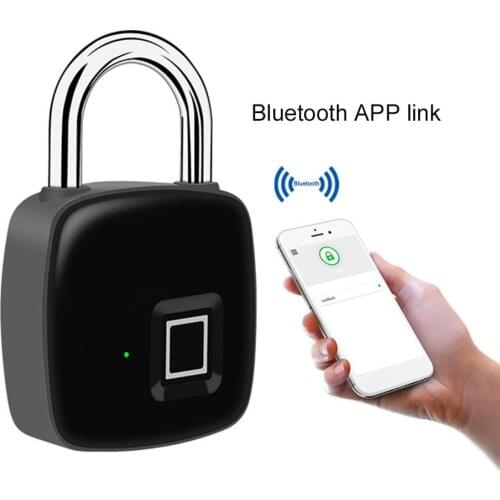 Waterproof Keyless USB Charging Fingerprint Lock, Keyless Fingerprint Lock Smart Padlock Quick Unlock ，Portable Fingerprint Lock