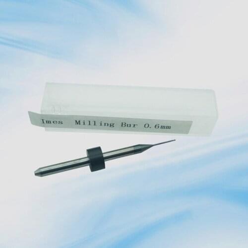 10pcs Imes-icore 250i Burs/Dental zirconia burs shaft 3mm Lenght 48mm size 2.5/1.0/0.6mm/Milling PMMA, Wax burs