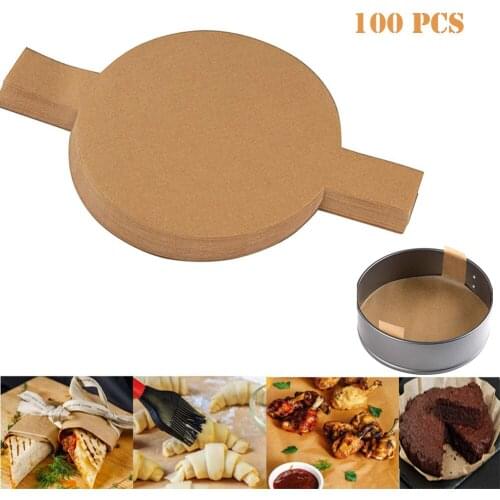100PCS Non Stick Baking Paper 6 8 inches High Temperature Resistant Sheet Oven Microwave Grill Baking Mat Oil Paper Baking Tools
