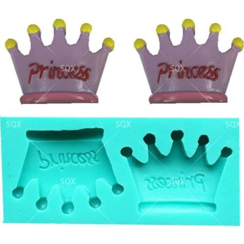 3D Crown Princess Fondant Cake Baking Molds,Moule Silicone,Cake Decorating Tools Pastry Tools Kitchen Accessories SQ16189