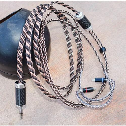 8N Earphone A2DC Cable MMCX for Shure SE215 SE535 SE846 for Sennheiser IE80 IE8 IE8I 0.78mm for w4r TF10 ZS3 IM50 Hand Made Wire