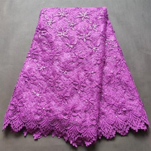 African Lace Fabric 2021 High Quality French Lace Fabric With Stones Nigerian Lace Fabric For Dress 5 Yards JL035