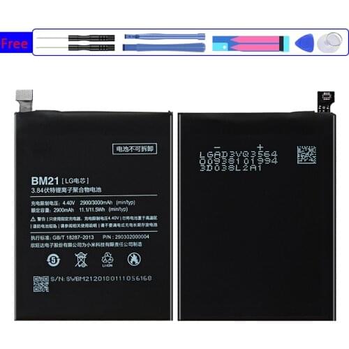 BM21 Mobile Phone Battery For XiaoMi Redmi Note Mi Note 5.7" Redrice Note BM 21 BM-21 3000mAh with Track Code