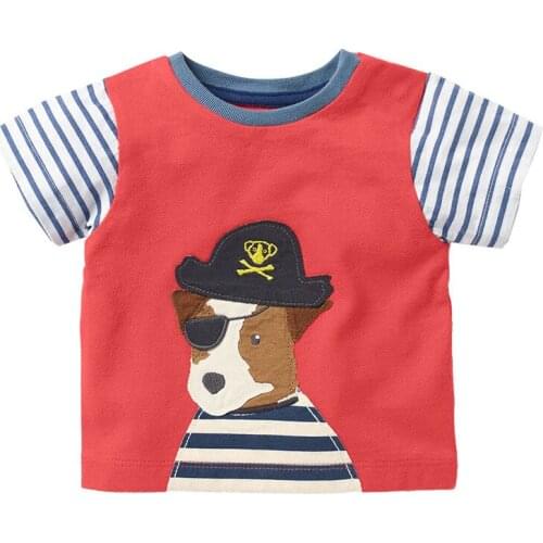 Bambino 2021 New Tees of Children 2-7 Years Cartoon Pure Cotton T shirt for Kids Boys Tops Clothing Baby Clothes Child Costume