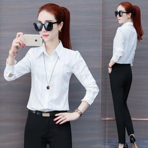 Blouse Women Chiffon Shirt Womens Long Sleeve St Collar Shirt Autumn Winter Coat Lace Blusas Mujer De Moda