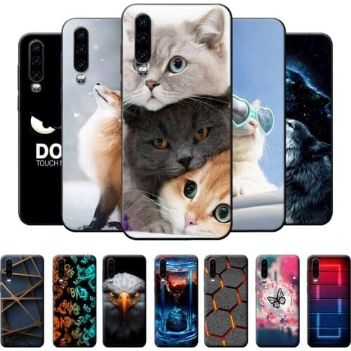 For Huawei P30 Case Silicone Huawei P30 Pro Soft Phone Cover Case For Huawei P30 P30 Pro P30 Lite TPU Case on Huawei P30 Lite