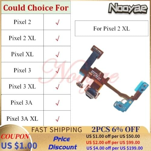 For HTC Google Pixel 2 2XL 3 3XL 3A XL 4 4XL USB Charger Port Charging Connector Flex Cable Plug Board Fast Charge + Tracking