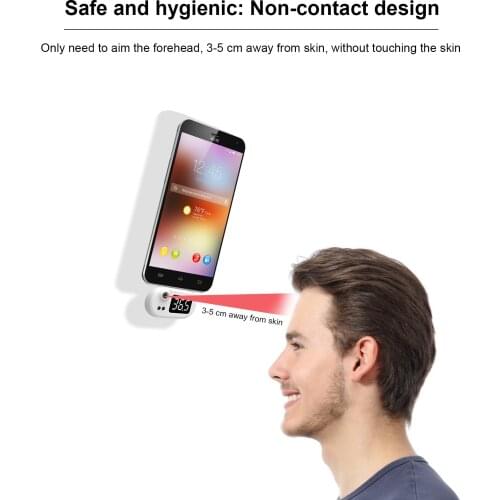 Mini Infrared USB Thermometer With Type-C/Android Plug For Mobile Phone Digital Thermometer Non-Contact USB Forehead Thermometer
