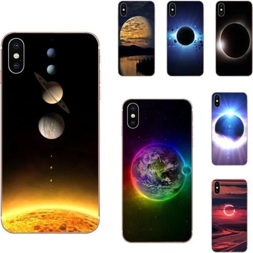 Eclipse Of The Moon Earth Soft TPU Cell Phone Case For Samsung Galaxy Note 10 pro Galaxy Note 10 Plus Galaxy Note 10 Lite M60s