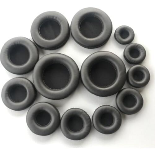 Earphone Pad Soft Leather Headphone Ear Pads Cushion Replacement for Most Headphone 50 55 60 65 70 75 80 85 90 110mm Earpad
