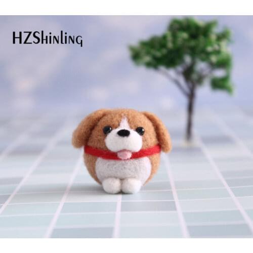 Non-Finished Felt Material DIY Package Lovely Dog Pet For Girls Women Phone Pendant Keyring Decoration Accessory