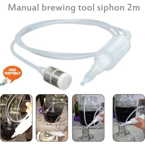 2M New brewing siphon hose wine beer making tool brewing food grade Grade Making Brewing Tool Plastic For Beer Homebrew