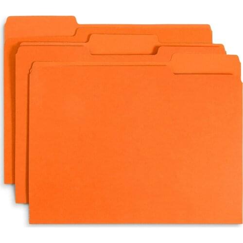 3PCS File Folder 1/3 Cut Tab Letter Size Great for Organizing Easy File Storage For Office Classroom High Quality Folders #108