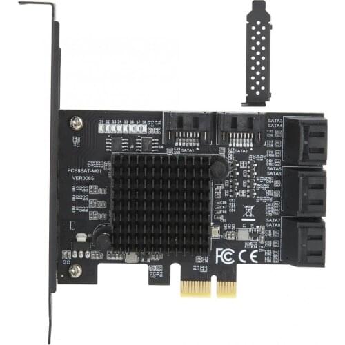 PCI-E to SATA3.0 Expansion Card 8-Ports Adapter Riser Card Desktop Computer Accessories