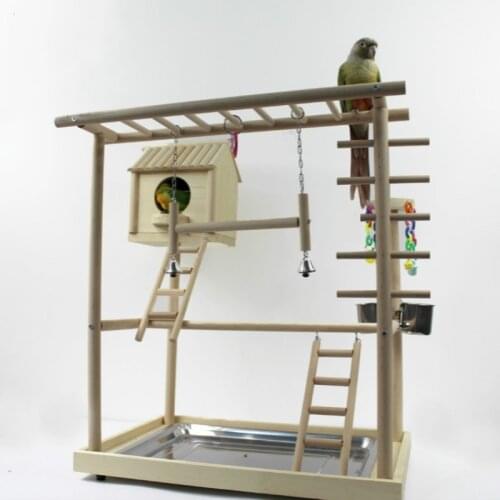 Parrot Interactive Playground Stand Ladder Swing Bite String Bird Shelf House Bird Nest Heightening