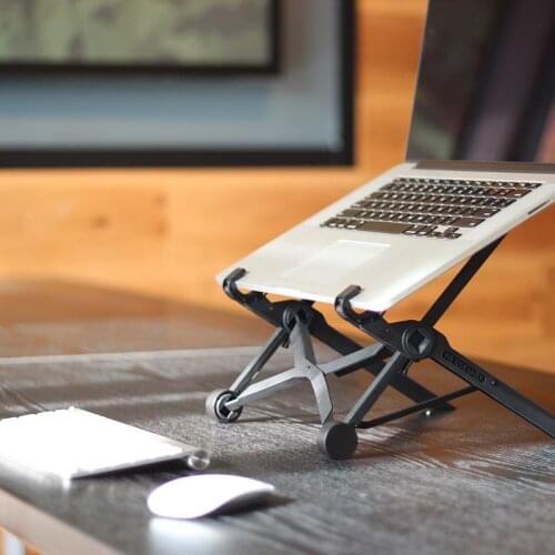 Simple Laptop stand folding portable lifting bracket angle of view height adjustable bracket notebook computer accessories