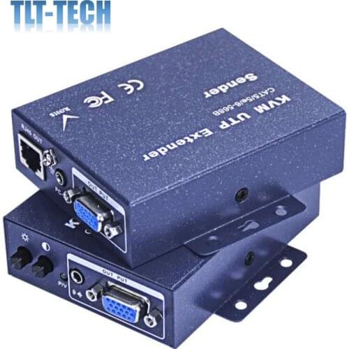 VGA-KVM network cable extender vga to network rj45 converter to usb keyboard and mouse extension transmitter 100m/200m/300m
