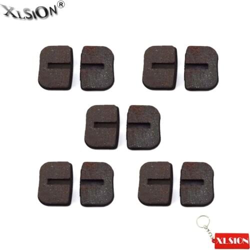 XLSION 5 Pair Brake Disc Caliper Pads Shoes For Gas Mini Moto ATV Quad Go Kart Scooter Dirt Kids Pocket Bike 47cc 49cc