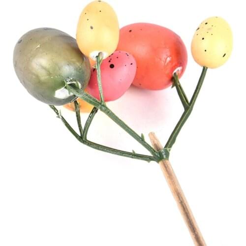 Egg Decoration DIY Photo Jewelry Road Colorful Fruit Bunch Creative Branch Ornaments Festival Supplies Easter Painting Eggs